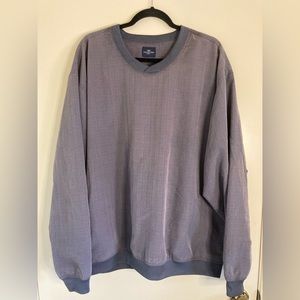 Dockers Golf jacket Mens V Neck Pullover Windbreaker Grey Size XL